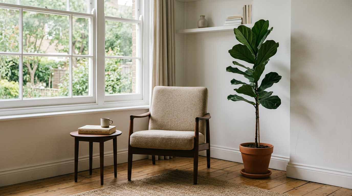 Minimalistisches Wohnzimmer